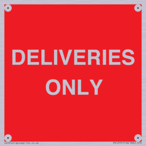 DELIVERIES ONLY